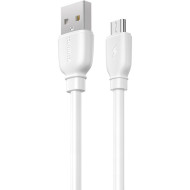 Кабель REMAX Suji Pro RC-138m USB-A to Micro-USB 1м White (RC-138M W)