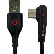 Кабель MIBRAND MI-11 Two Colour Elbow Charging Line USB-A to Type-C 1м Black (MIDC/11TB)