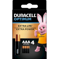 Батарейка DURACELL Optimum AAA 4шт/уп (5015596)