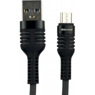 Кабель MIBRAND MI-13 Feng World Charging Line USB-A to Micro-USB 1м Black/Gray (MIDC/13MBG)