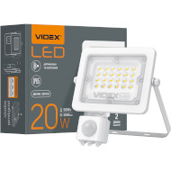 Прожектор LED на солнечной батарее с датчиком движения VIDEX VL-F2E205W-S 20W 5000K