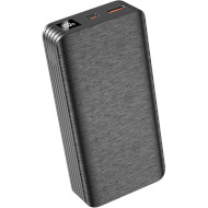 Повербанк XO PR144 1xUSB-A, 1xUSB-C, QC22.5W, PD20W 20000mAh Black