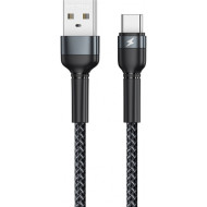 Кабель REMAX Jany USB-A to Type-C 2.4A 1м Black (RC-124A)