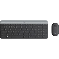 Комплект беспроводной LOGITECH MK470 Slim Wireless Combo UA Graphite (920-009204)