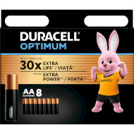 Батарейка DURACELL Optimum AA 8шт/уп (5014726/5015601)