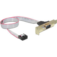 Планка расширения CABLEXPERT Low Profile 1xCOM-port DB9 F (CC-DB9ML-01)