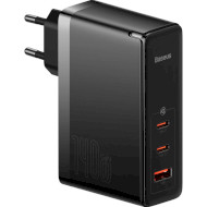 Зарядное устройство BASEUS GaN5 Pro Fast Charger 2C+U 140W Black w/Type-C to Type-C cable (CCGP100201)