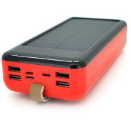 Повербанк с солнечной батареей VOLTRONIC KKD-6W-R 60000mAh Red