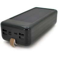 Повербанк с солнечной батареей VOLTRONIC KKD-8W-B 80000mAh Black