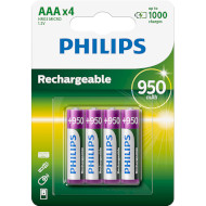 Аккумулятор PHILIPS MultiLife AAA 950mAh 4шт/уп (R03B4A95/10)