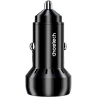 Автомобильное зарядное устройство CHOETECH TC0014 60W 1xUSB-A, 1xUSB-C, PD3.0, QC3.0 Car Charger Black