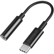 Адаптер CHOETECH USB-C To 3.5mm Headphone Adapter Type-C to 3.5mm Black (AUX003)