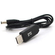 Кабель VOLTRONIC 5.5/2.5mm(M)=> USB2.0 1м Black (KPFR/5-12)