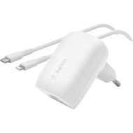 Зарядное устройство BELKIN Boost Up Charge 30W USB-C PD3.0 PPS Wall Charger White w/Type-C to Lightning cable (WCA005VF1MWH-B5)