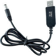 Кабель питания USB to DC DYNAMODE 5.5x2.1 5V-12V 1м Black