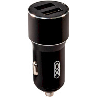 Автомобильное зарядное устройство XO CC30 Metal 2xUSB-A, 2.4A Car Charger Black (XO-CC30-BK)