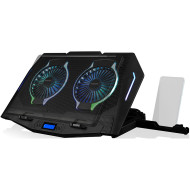 Подставка для ноутбука MODECOM Silent Fan MC-CF21 RGB (PL-MC-CF-21-RGB)