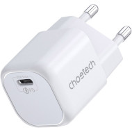 Зарядное устройство CHOETECH PD5007 30W USB-C PD GaN Wall Charger White