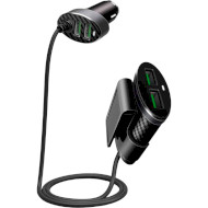 Автомобильное зарядное устройство CHAROME C7 4xUSB-A, 5.1A Car Charger Black