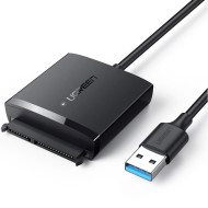 Адаптер UGREEN CM257 SATA to USB-A Adapter 2.5"/3.5" HDD/SSD SATA to USB3.0 Black (60561)