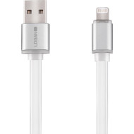 Кабель LOGAN USB 2.0 AM/Lightning 1м White