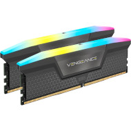 Модуль памяти CORSAIR Vengeance RGB Cool Gray DDR5 5200MHz 32GB Kit 2x16GB (CMH32GX5M2B5200Z40K)