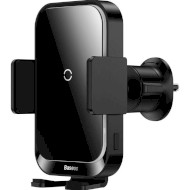 Автодержатель с беспроводной зарядкой BASEUS Halo Electric Wireless Charging Car Mount 15W Black (SUDD000001)