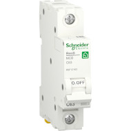 Выключатель автоматический SCHNEIDER ELECTRIC RESI9 1p, 63А, C, 6кА (R9F12163)