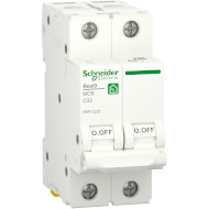 Выключатель автоматический SCHNEIDER ELECTRIC RESI9 2p, 32А, C, 6кА