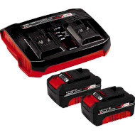 Зарядное устройство 2-слотовое EINHELL Power-X-Change 18V Twincharger Kit + 2 АКБ 18V 4.0Ah (4512112)