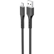 Кабель CHAROME C22-01 USB-A to Micro-USB aluminum alloy charging data cable 1м Black
