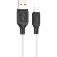 Кабель HOCO X90 Cool Silicone USB-A to Lightning 1м White