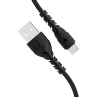 Кабель PRODA PD-B47M USB-A to Micro-USB 3A 1м Black