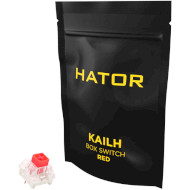 Набор переключателей HATOR Kailh Box Hotswap Switch Red 10 шт (HTS-109)