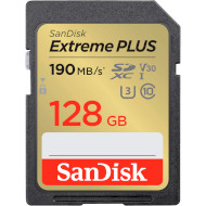 Карта памяти SANDISK SDXC Extreme Plus 128GB UHS-I U3 V30 Class 10 (SDSDXWA-128G-GNCIN)