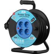 Удлинитель на катушке 2E 2E-CR4315IP20M20 Black, 4 розетки, 20м