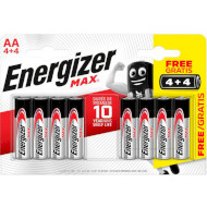 Батарейка ENERGIZER Max AA 8шт/уп (6429522)