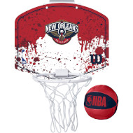Набор баскетбольный WILSON NBA Team Mini Hoop New Orleans Pelicans (WTBA1302NOP)
