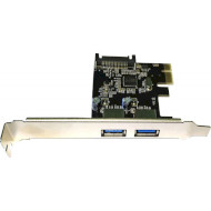 Контроллер PCI-E USB3.0 (2ext. Molex) LP (B00876)