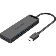 USB-хаб VENTION 4-in-1 USB-C to USB3.0x4/Micro-B Power (TGKBB)