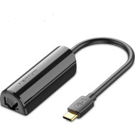 Сетевой адаптер VENTION USB-C to Gigabit Ethernet Adapter Black