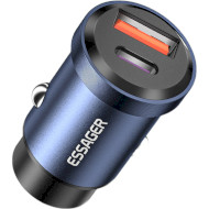 Автомобильное зарядное устройство ESSAGER Gyroscope Mini Car Charger 30W 2xUSB-A Blue (ECC2A-TL03)