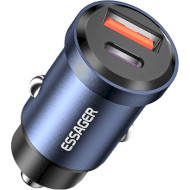 Автомобильное зарядное устройство ESSAGER Gyroscope Mini Car Charger 45W 1xUSB-A, 1xUSB-C Blue (ECCAC45-TL03-Z)