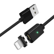 Кабель ESSAGER Magic Power Magnetic USB-A to Lightning 1м Black (EXCCXL-ML01)