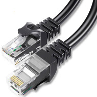 Патч-корд ESSAGER TopSpeed Ethernet Round Cable F/UTP Cat.6 CCA 15м Black (EXCWXY-JSE01)