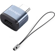 Адаптер OTG ESSAGER Soray OTG Adapter USB2.0 Micro Female to Type-C Male Gray (EZJMC-SRC0G)