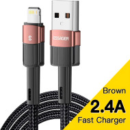 Кабель ESSAGER Star Fast Charging Data Cable 2.4A USB-A to Lightning 2м Brown (EXCL-XCA12)