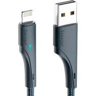 Кабель ESSAGER Rousseau Fast Charging Cable 2.4A USB-A to Lightning 0.25м Black (EXCL-LSB01)