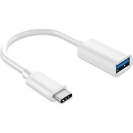 Адаптер OTG XOKO AC-230 USB-A to Type-C White (XK-AC230-WH)