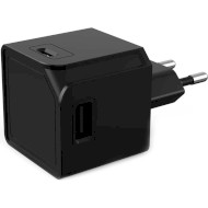 Зарядное устройство ALLOCACOC USBcube Original 2xUSB-A, 2xUSB-C, 15W Black